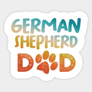 German Shepherd Dad Sticker